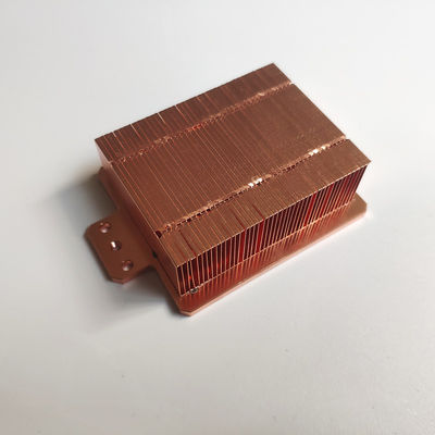 Electroplated Cold Plate Bonded Fin Heat Sink , Copper CPU Small Led Light Heat Sink