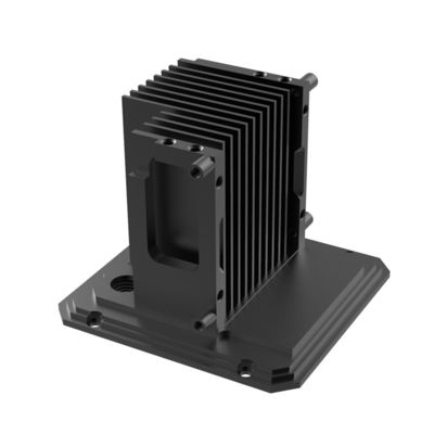 Aluminum Heatsink Anodized Black COLOR CNC Machining Process