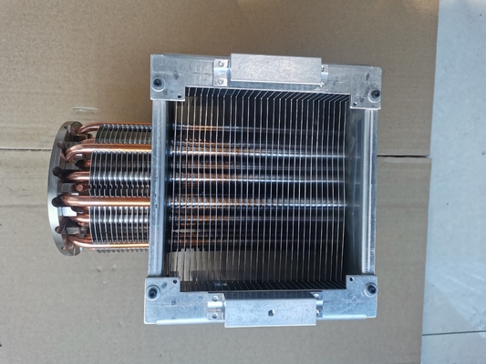 disipador de calor de la ronda 1500W con el refrigerador de aluminio de la fan del disipador de calor del poder de la fan de calor de la aleta grande de los tubos