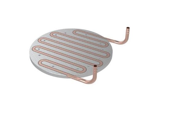 Anti Anodizing Round Water Cooling Plate Al 6061 Aluminum Round Cold Plate Heat Sink