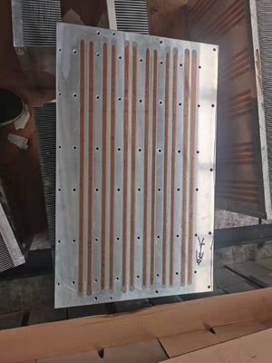 Custom Copper Skived Fins Aluminum Heat Pipe Heatsink With CNC Process